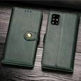 thumbnail image 1 of Wallet Case for Samsung A51 4G Magnetic Clasp Folio Kickstand Premium Leather Case with Hand Strap, [RFID Blocking] Credit Card Slots Shockproof TPU Inner Cover for Samsung Galaxy A51 4G, Green, 1 of 11