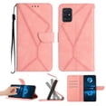 thumbnail image 1 of Wallet Case For Samsung A51 5G, RFID Blocking Magnetic Flip Case with Card Slots Holder Kickstand Wrist Strap, PU Leather Folio Shockproof Protective Cover For Samsung Galaxy A51 5G, Pink, 1 of 9