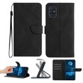 thumbnail image 1 of Wallet Case For Samsung A51 5G, RFID Blocking Magnetic Flip Case with Card Slots Holder Kickstand Wrist Strap, PU Leather Folio Shockproof Protective Cover For Samsung Galaxy A51 5G, Black, 1 of 9