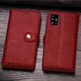 thumbnail image 1 of Wallet Case for Samsung A71 5G Magnetic Clasp Folio Kickstand Premium Leather Case with Hand Strap, [RFID Blocking] Credit Card Slots Shockproof TPU Inner Cover for Samsung Galaxy A71 5G, Red, 1 of 11