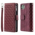 thumbnail image 1 of Wallet Case for Samsung Galaxy A12 5G (6.5 Inch) with Kickstand Card Slots Wrist Strap Case, Magnetic Shockproof Flip Phone Cover for Samsung Galaxy A12 5G,Winered, 1 of 10