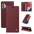 thumbnail image 1 of Wallet Case for Samsung Galaxy A14 5G, Business Style PU Leather Magnetic Adsorption Flip Folio Cover with Kickstand Card Slots Cash Holder Soft Silicone Shockproof Protective Case,Winered, 1 of 9