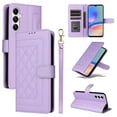 thumbnail image 1 of Wallet Case for Samsung Galaxy A14 5G, Vintage Wrist Strap Kickstand Credit Card Slots Magnetic Closure PU Leather Shockproof Drop Protective TPU Shell for Samsung Galaxy A14 5G, Purple, 1 of 6
