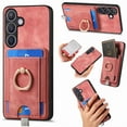 thumbnail image 1 of Wallet Case for Samsung Galaxy A16 5G with Detachable Card Holder, Rotation Ring Stand Case, Magnetic Vintage PU Leather Cover with Mag-Safe Shockproof Case for Samsung Galaxy A16 5G, Pink, 1 of 10