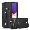thumbnail image 1 of Wallet Case for Samsung Galaxy A22 5G, TECH CIRCLE Soft PU Leather Credit Card Holder Wristband  Shockproof Protective Case For Samsung Galaxy A22 5G,Black, 1 of 7