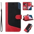 thumbnail image 1 of Wallet Case for Samsung Galaxy A25 5G, Buisiness Luxury PU Leather Credit Card Slots Holder Cover with Soft Silicone Inner Shockproof Flip Kickstand Phone Case for Samsung Galaxy A25 5G, Red, 1 of 7