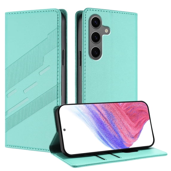 Wallet Case for Samsung Galaxy A26 5G, PU Leather + TPU Shockproof Cover with Card Slots Cash Pocket Kickstand Magnetic Closure Full Body Protection for Women Men for Samsung Galaxy A26 5G, Mint
