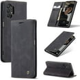 thumbnail image 1 of Wallet Case for Samsung Galaxy A32 5G/M32 5G, Premium PU Leather Case Vintage Matte Wallet Flip Cover [Card Slots] [Magnetic Closure] Stand Function Shockproof Full Protection - Black, 1 of 17