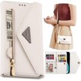 thumbnail image 1 of Wallet Case for Samsung Galaxy A34 5G for Women, Shoulder Crossbody Purse Handbag Neck Strap Lanyard Cover with ID Card Holder Phone Case for Samsung Galaxy A34 5G XK White, 1 of 9