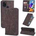 thumbnail image 1 of Wallet Case for Samsung Galaxy A51, Premium PU Leather Case Vintage Matte Wallet Flip Cover [Card Slots] [Magnetic Closure] Stand Function Folio Shockproof Full Protector - Coffee, 1 of 15