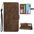 thumbnail image 1 of Wallet Case for Samsung Galaxy A52 4G/A52 5G ,Leather Magnetic Closure Flip Kickstand Credit Card Holder Slots Shockproof Wallet Hand Strap Phone Case Cover For Samsung Galaxy A52 4G/5G,Brown, 1 of 8