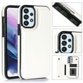thumbnail image 1 of Wallet Case for Samsung Galaxy A53 5G with Card Holder, Back Folio Flip Premium PU Leather Kickstand Card Slots Case, Double Strong Magnetic Clasp Durable Shockproof Phone Case,White, 1 of 8
