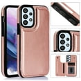 thumbnail image 1 of Wallet Case for Samsung Galaxy A53 5G with Card Holder, Back Folio Flip Premium PU Leather Kickstand Card Slots Case, Double Strong Magnetic Clasp Durable Shockproof Phone Case,Rosegold, 1 of 8