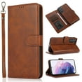 thumbnail image 1 of Wallet Case for Samsung Galaxy A54 5G, 2 In1 PU Leather Flip Phone Case with Detachable Magnetic TPU Inner, Kickstand Phone Cover with Card Slots & Wrist Strap for Samsung Galaxy A54 5G,Brown, 1 of 7