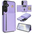 thumbnail image 1 of Wallet Case for Samsung Galaxy A54 5G Crossbody with Card Holder Shoulder Strap, Magnetic Flip Folio Purse Case Kickstand PU Leather Shockproof Protective Cover for Samsung Galaxy A54 5G, Purple, 1 of 10