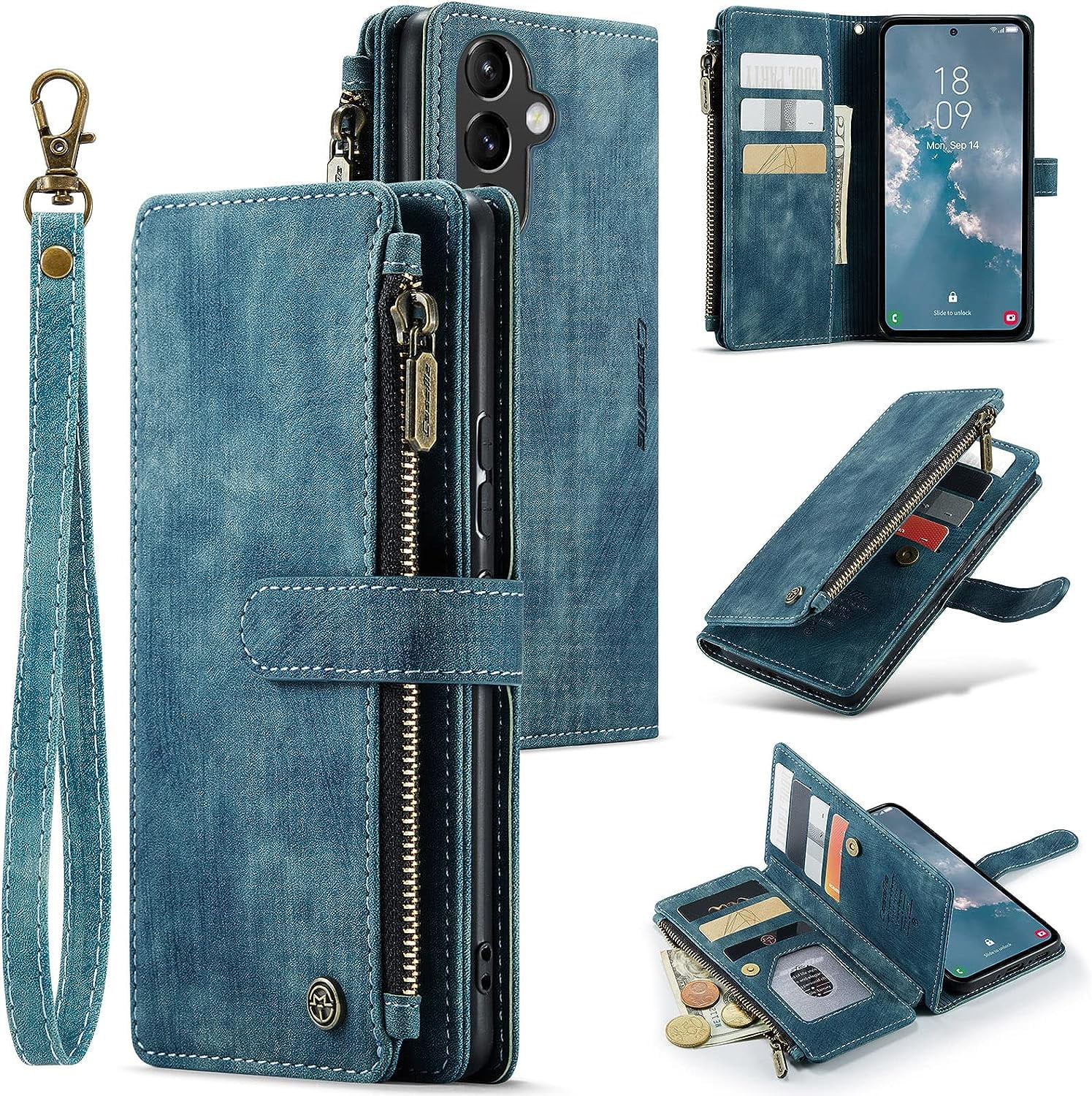 Wallet Case for Samsung Galaxy A54 5G, Premium Handmade PU Leather ...