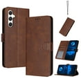 thumbnail image 1 of Wallet Case for Samsung Galaxy A54 5G, [RFID Blocking] Card Slots Holder Stand [Shockproof TPU Interior Case] PU Leather Magnetic Protective Flip Cover,Compatible With Samsung A54 5G,Brown, 1 of 12
