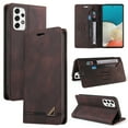 thumbnail image 1 of Wallet Case for Samsung Galaxy A54 5G with RFID Blocking Skin-Friendly PU Leather Flip Folio Cover, Business Soft Silicone Shockproof Card Slots Holder Magnetic Closure Kickstand Case,Brown, 1 of 9
