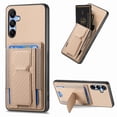 thumbnail image 1 of Wallet Case for Samsung Galaxy A54 5G Slim Protective Case with Credit Card Slots Hidden Kickstand Carbon Fiber Texture PU Leather Phone Cover for Samsung Galaxy A54 5G, Khaki, 1 of 10