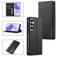 thumbnail image 1 of Wallet Case for Samsung Galaxy A56 5G, Classic Shockproof PU Leather Magnetic Flip Cover with Card Holder Stand Feature and Full Body Protection Phone Case Cover for Samsung Galaxy A56 5G, Black, 1 of 7