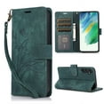 thumbnail image 1 of Wallet Case for Samsung Galaxy A56 5G, PU Leather Flip Protective Wrist Strap Card Slots Holder Pocket Embossed Stand Full Body Protection Rugged Cover for Samsung Galaxy A56 5G, Green, 1 of 6