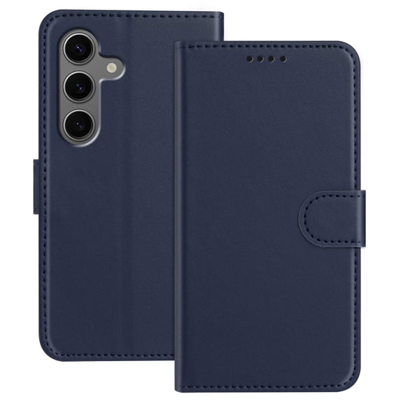 Wallet Case for Samsung Galaxy A56 5G Phone Case with Card Holder, Magnetic PU Leather Stand Flip Folio Phone Cover for Women Men Girls Boys, Credit Card Slot Purse & Protective TPU Bumper, Blue