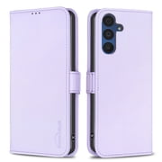 Wallet Case for Samsung Galaxy A57, Magnetic PU Leather Kickstand Flip Cover with 3 Card Slots Holder TPU Shockproof Interior Folio Phone Case Compatible for Samsung Galaxy A57, Purple
