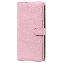 Wallet Case for Samsung Galaxy Note 20, Anti-Scratches Shockproof Magnet Flip Folio Cover with Stand Card Slots Wrist Strap Case for Samsung Galaxy Note 20 6.7 Inch,Pink