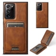 thumbnail image 1 of Wallet Case for Samsung Galaxy Note 20 Ultra, Compatible with MagSafe Magnetic Detachable Premium PU Leather Flip Case Cover with Card Slots Holder Kickstand for Galaxy Note 20 Ultra - Brown, 1 of 10
