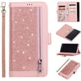 thumbnail image 1 of Wallet Case for Samsung Galaxy Note 9,Magnetic Handbag Zipper Pocket PU Leather Flip with 9 Card Slots and Wrist Strap Folio TPU Inner Stand Case for Samsung Galaxy Note 9 - Rose Gold, 1 of 14