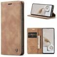 thumbnail image 1 of Wallet Case for Samsung Galaxy S20 FE 5G, Premium PU Leather Case Vintage Matte Wallet Flip Cover [Card Slots] [Magnetic Closure] Stand Function Folio Shockproof Full Protection - Brown, 1 of 14