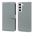 thumbnail image 1 of Wallet Case for Samsung Galaxy S21, Drop Resistant Card Slots Flip Cover with Stand Magnet Wrist Strap Phone Cover for Samsung Galaxy S21 6.2 Inch,Gray, 1 of 7