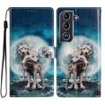 thumbnail image 1 of Wallet Case for Samsung Galaxy S21 FE with Colorful Painting Pattern PU Leather Magnetic Kickstand Flip Folio Cover, Card Slots Holder Soft Silicone Shockproof Protective Case,Pattern-K, 1 of 8
