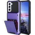 thumbnail image 1 of Wallet Case for Samsung Galaxy S22 Plus Case with 4-Card Credit Card Holder Slot Shockproof Cover Hybrid Heavy Duty Protection  Phone Case Compatible with Galaxy S22 Plus 5G-Purple, 1 of 12