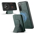 thumbnail image 1 of Wallet Case for Samsung Galaxy S22, Removable Magnetic Back Cover Compatible with MagSafe, Premium PU Leather Slim Shockproof Phone Case with Detachable Card Holder Kickstand,Green, 1 of 12