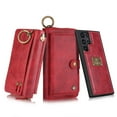 thumbnail image 1 of Wallet Case for Samsung Galaxy S22 Ultra 6.8 inch [PU Leather] Detachable 2 in 1 Folio Purse for Samsung S22 Ultra Credit Card Flip Case Protective with Card Slots, Stand and Magnetic Closure,Red, 1 of 9