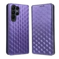 thumbnail image 1 of Wallet Case for Samsung Galaxy S22 Ultra, Diamond Pattern Premium PU Leather Magnetic Flip Folio Case with [RFID Blocking] Credit Card Slots Kickstand Shockproof Protective Phone Case, Purple, 1 of 11