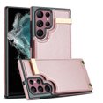 thumbnail image 1 of Wallet Case for Samsung Galaxy S22 Ultra, Vintage Premium PU Leather Ultra Slim Case with Card Holder, Protective Anti-drop Magnetic Clasp Phone Case for Samsung Galaxy S22 Ultra, Rosegold, 1 of 7