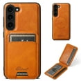 thumbnail image 1 of Wallet Case for Samsung Galaxy S23, Compatible with MagSafe Magnetic Detachable Premium PU Leather Flip Case Cover with Card Slots Holder Kickstand for Samsung Galaxy S23 - Khaki, 1 of 10