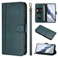 thumbnail image 1 of Wallet Case for Samsung Galaxy S23 FE, Short Strap PU Leather Case, Premium PU Leather Kickstand Magnetic Folio Cover for Galaxy S23 FE with Card Holder, Support Wireless Charging - Darkgreen, 1 of 9