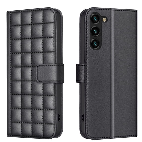 Wallet Case for Samsung Galaxy S23 Plus with Wrist Strap & Shoulder Strap, Multiple Card Slots Folio Purse PU Leather Stand Full Body Protection Phone Case Cover for Samsung Galaxy S23 Plus, Black