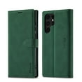 thumbnail image 1 of Wallet Case for Samsung Galaxy S23 Ultra, [Card Slots Holder] [Kickstand] Luxury PU Leather Soft Silicone Shockproof Cover with [Magnetic Clasp] Flip Folio Case for Samsung Galaxy S23 Ultra,Green, 1 of 7