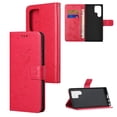 thumbnail image 1 of Wallet Case for Samsung Galaxy S23 Ultra, Stylish Flowers Embossed Pattern Premium PU Leather Flip Folio Cover with Card Slots Holder Magnetic Clasp Kickstand Soft TPU Anti-Drop Case,Rose, 1 of 5