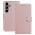 thumbnail image 1 of Wallet Case for Samsung Galaxy S24 FE, Shockproof PU Leather Magnetic Flip Cover with Credit Card Holder, Kickstand Feature and Full Body Protection, Rugged Phone Case for S24 FE, Rosegold, 1 of 6