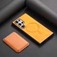 thumbnail image 1 of Wallet Case for Samsung Galaxy S24 Ultra, Classic PU Leather Removable Magnetic Card Back Slot Anti-falling Anti-drop Shockproof Protective Phone Case Cover for Samsung Galaxy S24 Ultra, Yellow, 1 of 10