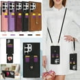 thumbnail image 1 of Wallet Case for Samsung Galaxy S24 Ultra, with Detachable Hand Wrist & Lanyard & Make-up Mirror Stand Feature PU Leather Drop Protection Cards Holder Phone Cover for Samsung Galaxy S24 Ultra,Black, 1 of 13
