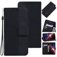 thumbnail image 1 of Wallet Case for Samsung Galaxy S24 Ultra, Geometric Embossed Pattern Card Holder PU Leather Flip Folio Cover with Magnetic Clasp Kickstand Shockproof Case for Samsung Galaxy S24 Ultra, Black, 1 of 7