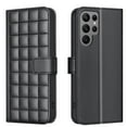 thumbnail image 1 of Wallet Case for Samsung Galaxy S24 Ultra with Wrist Strap & Shoulder Strap, Multiple Card Slots Folio Purse PU Leather Stand Full Body Protection Phone Case Cover for Samsung Galaxy S24 Ultra, Black, 1 of 12