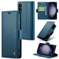 thumbnail image 1 of Wallet Case for Samsung Galaxy S25 FE, RFID Blocking Magnetic Clasp Shockproof Cover, Premium PU Leather Flip Case with Credit Card Holder Kickstand for Samsung Galaxy S25 FE, Blue, 1 of 11