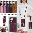 thumbnail image 1 of Wallet Case for Samsung Galaxy S25+ Plus, with Detachable Hand Wrist & Lanyard & Make-up Mirror Stand Feature PU Leather Drop Protection Cards Holder Phone Cover for Samsung Galaxy S25+,Winered, 1 of 13